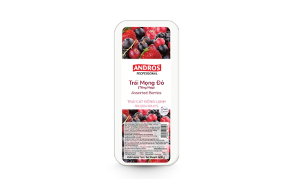 ANDROS TRÁI MỌNG TỔNG HỢP ĐÔNG LẠNH HỘP 600G