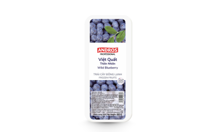 Việt Quất Thiên Nhiên Đông Lạnh Andros 650G - Wild Blueberry