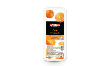 Cam xay nhuyễn đông lạnh Andros - ANDROS PROFESSIONAL ORANGE PULP FROZEN PUREE 1KG
