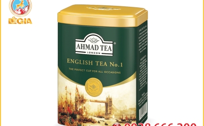 Trà Ahmad English No.1 Pha Ấm Hộp Thiếc 100g - Ahmad English No.1 Tea