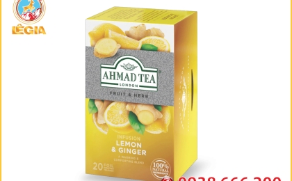 Trà Thảo Dược Ahmad Chanh và Gừng 40g - Ahmad Lemon & Ginger Tea