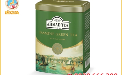 Trà Xanh Ahmad Hoa Nhài Pha Ấm Hộp Thiếc 100g - Ahmad Jasmine Green Tea