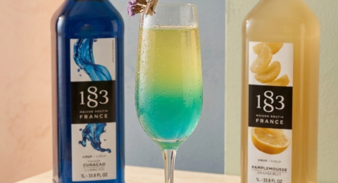 Blue Grapefruit Mocktail