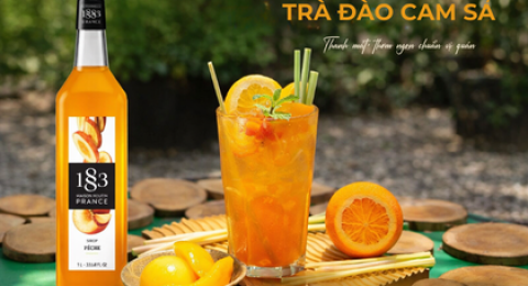 Công thức pha chế trà đào cam sả không phải ai cũng biết