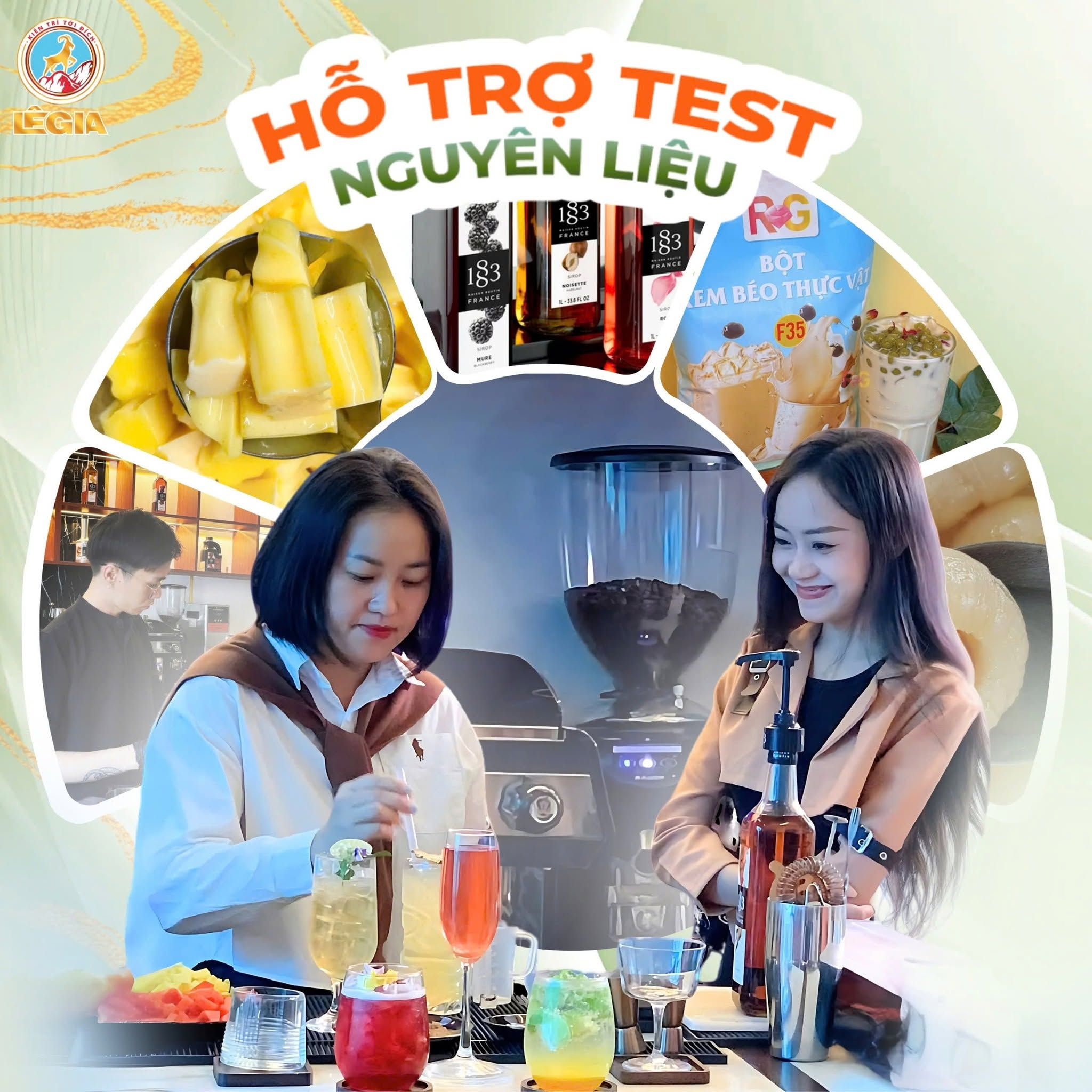 Lê Gia cung cấp nguyên liệu pha chế giá sỉ