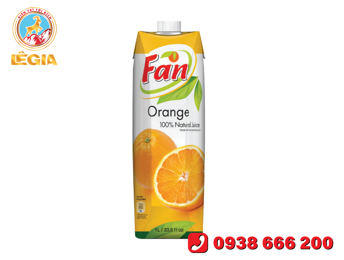 NƯỚC ÉP CAM - FAN ORANGE JUICE 1L (12/T)