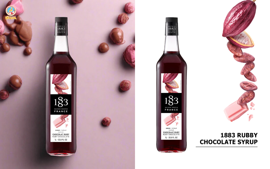 SYRUP 1883 SOCOLA HỒNG 1L - RUBY CHOCOLATE