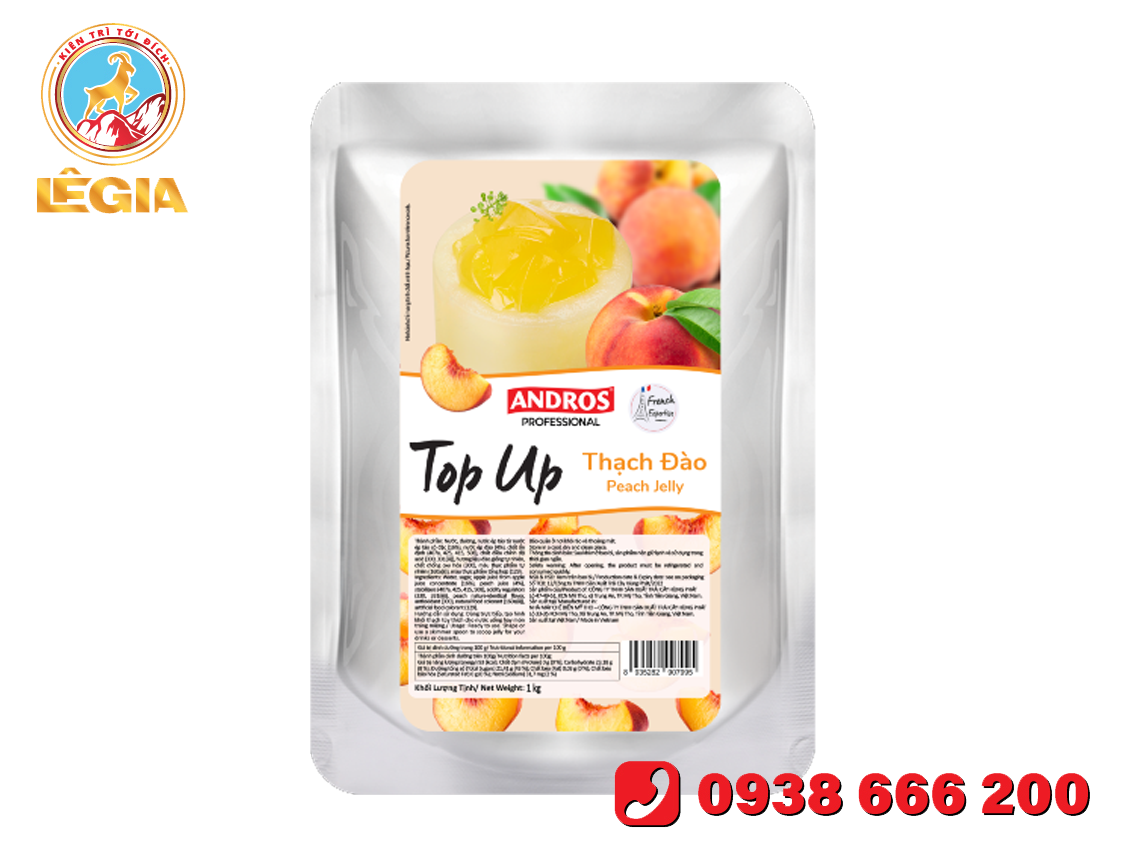 THẠCH ĐÀO TOP UP ANDROS 1KG (8/T)