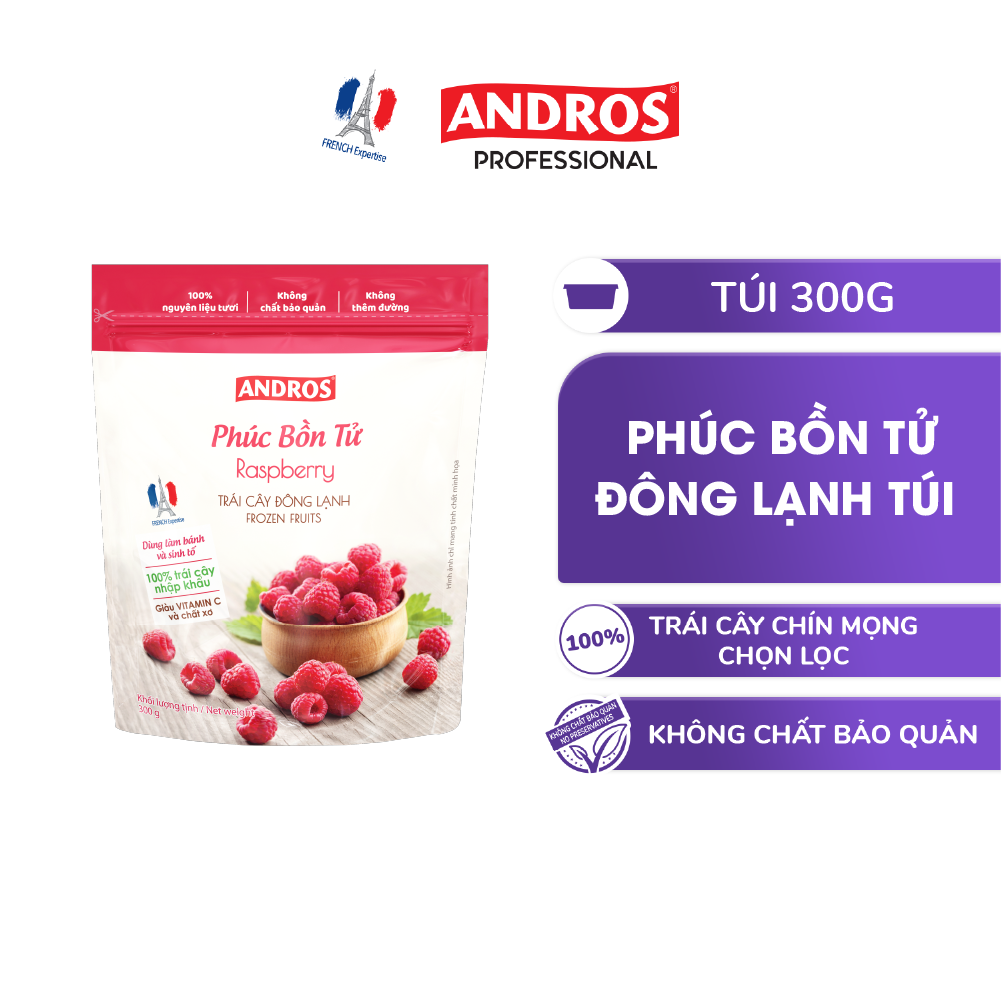 ANDROS PHÚC BỒN TỬ ĐÔNG LẠNH TÚI 300G