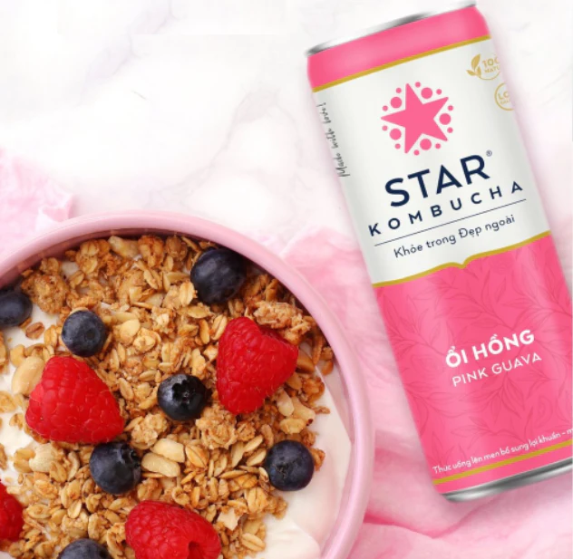 STAR KOMBUCHA ỔI HỒNG 250ML