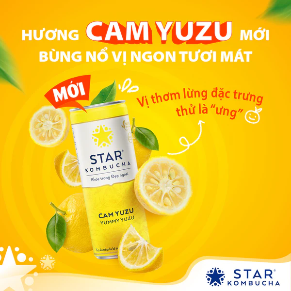 STAR KOMBUCHA CAM YUZU 250ML