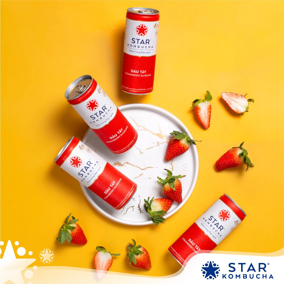 STAR KOMBUCHA DÂU TÂY 250ML 