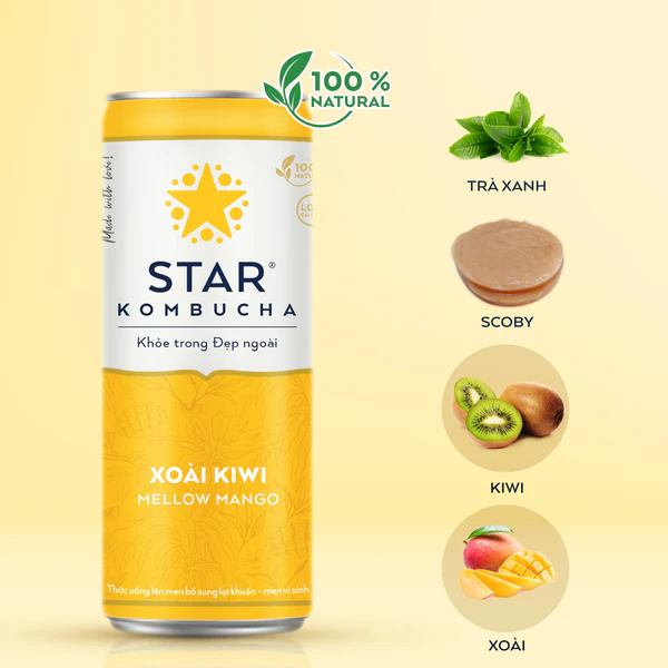 STAR KOMBUCHA XOÀI KIWI 250ML