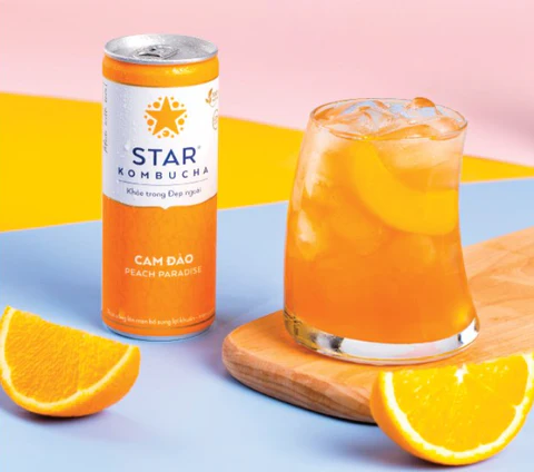 STAR KOMBUCHA CAM ĐÀO 250ML