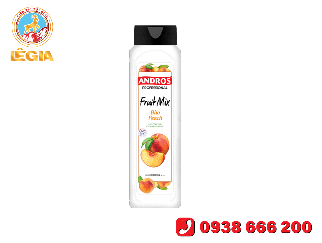 Andros Fruit Mix Đào 820ml - Andros Fruit Mix Peach