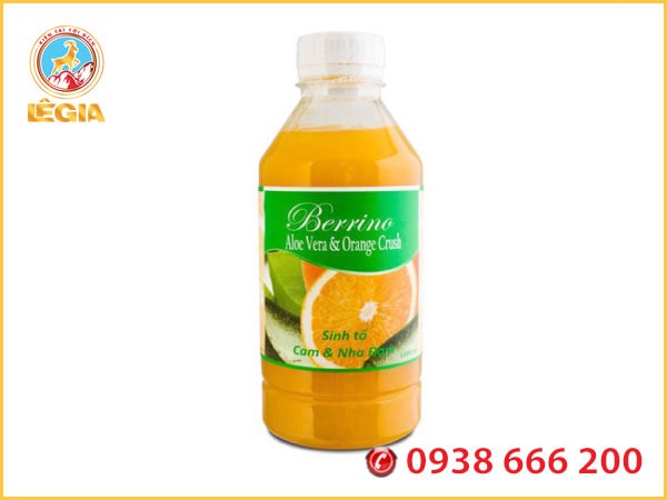 Sinh Tố Berrino Cam Nha Đam 1L - Berrino Aloe Vera Orange Smoothie Base