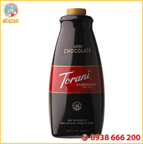 Sốt Torani Socola Đen -  Black Chocolate Torani Sauce